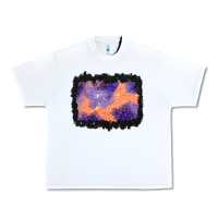 White halloween spider web background Urban Heavy Tee - BundleAndBundleShop
