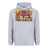 Heather Grey busy raising ballers softball Heavyweight Hoodie - Jasminsmagicworld