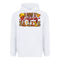 White busy raising ballers softball Heavyweight Hoodie - Jasminsmagicworld