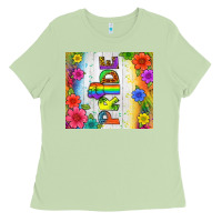 Matcha LGBTQ+ Pride With Flower Tumbler Ladies Tee - BundleAndBundleShop