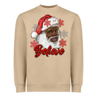 Mushroom african american santa believe Heavyweight Sweatshirt - RanaPortraitStore