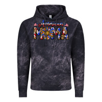 Cloud Black American mama Vintage Hoodie - CowhideDigitalArt