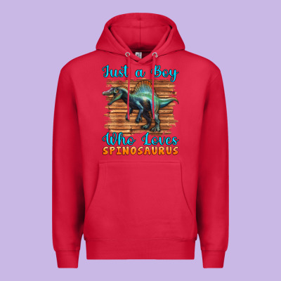 Just A Boy Who Loves Baby Spinosaurus Premium Hoodie Designed By Artiststas
