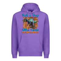 Purple just a boy who loves baby spinosaurus Premium Hoodie - Artiststas