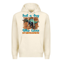 Tofu just a boy who loves baby spinosaurus Premium Hoodie - Artiststas