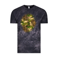 Cloud Black camouflage and leopard patch  4 Vintage Tee - BundleAndBundleShop
