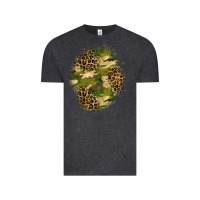Vintage Black camouflage and leopard patch  4 Vintage Tee - BundleAndBundleShop