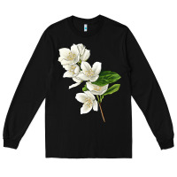 Black Mock Oranges Illustrations Long Sleeve Tee - LillyAllenDesigns