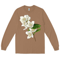 Toasted Coconut Mock Oranges Illustrations Long Sleeve Tee - LillyAllenDesigns