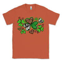 Copper western st patricks day shamrocks and hearts Classic Tee - Artiststas