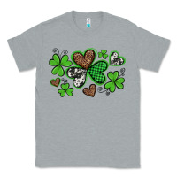 Western St Patricks Day Shamrocks And Hearts Classic Tee | Teevron