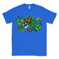 True Royal western st patricks day shamrocks and hearts Classic Tee - Artiststas
