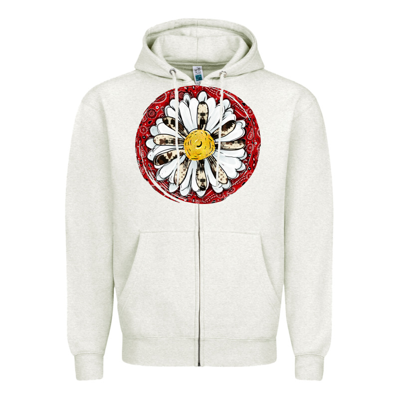 Daisy Zipper Hoodie by JahusDesignShop | Teevron