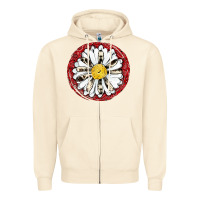 Sandshell daisy Zipper Hoodie - JahusDesignShop