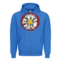 True Royal daisy Zipper Hoodie - JahusDesignShop