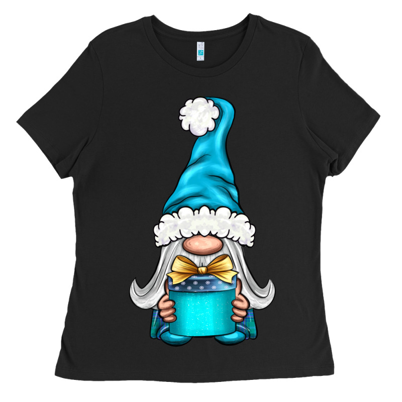 Winter Gnome With Gift Ladies Tee by BundleAndBundleShop | Teevron