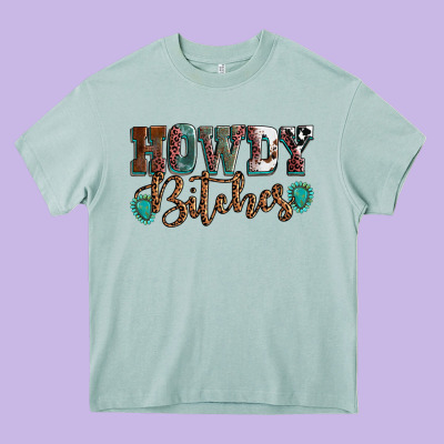 Howdy Bitches Mother's Day Heavy Core Tee Designed By Howdyjamesfarm