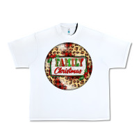 White Family Christmas Urban Heavy Tee - FaDigitalArtStudio