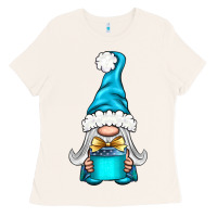 Bone winter gnome with gift Ladies Tee - BundleAndBundleShop