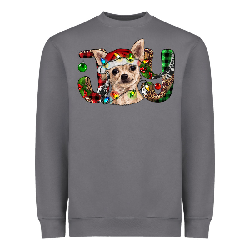 Christmas Chihuahua Joy Heavyweight Sweatshirt by RanaPortraitStore | Teevron