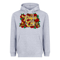Heather Grey Papa cito Heavyweight Hoodie - RanaPortraitStore