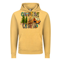 Vintage Mustard Campfire Legend Vintage Hoodie - CowhideDigitalArt