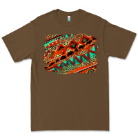Cacao western aztec background pattern Premium Tee - OliviaCreatesArt