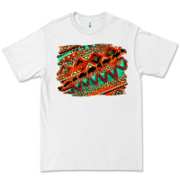 White western aztec background pattern Premium Tee - OliviaCreatesArt