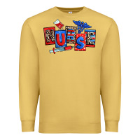 Antique Gold usa nurse Premium Sweatshirt - RanaPortraitStore