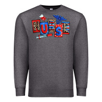 Charcoal Heather usa nurse Premium Sweatshirt - RanaPortraitStore