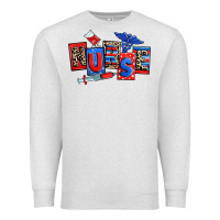 Oatmeal Heather usa nurse Premium Sweatshirt - RanaPortraitStore