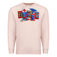 Pale Pink usa nurse Premium Sweatshirt - RanaPortraitStore