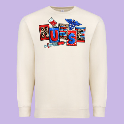 Usa Nurse Premium Sweatshirt Designed By Ranaportraitstore