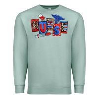 Seafoam usa nurse Premium Sweatshirt - RanaPortraitStore