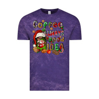 Cloud Purple coffee is always a good idea Vintage Tee - FaDigitalArtStudio