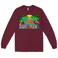 Burgundy My Favorite Coloris Sunshine Long Sleeve Tee - CowhideDigitalArt
