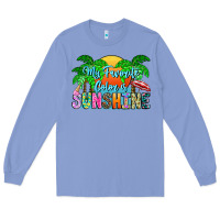 Colony Blue My Favorite Coloris Sunshine Long Sleeve Tee - CowhideDigitalArt
