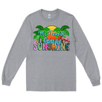 Heather Grey My Favorite Coloris Sunshine Long Sleeve Tee - CowhideDigitalArt