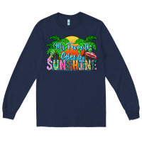 Navy My Favorite Coloris Sunshine Long Sleeve Tee - CowhideDigitalArt