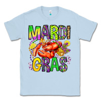 Dusty Blue mardi gras crawfish olivia Classic Tee - OliviaCreatesArt
