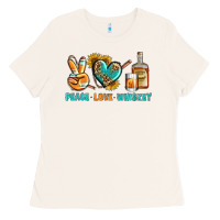 Bone Peace Love Whiskey Ladies Tee - BundleAndBundleShop