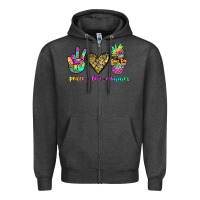 Charcoal Heather peace love summer Zipper Hoodie - JahusDesignShop