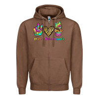 Chestnut peace love summer Zipper Hoodie - JahusDesignShop