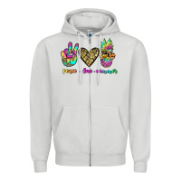 Peace Love Summer Zipper Hoodie | Teevron