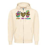 Sandshell peace love summer Zipper Hoodie - JahusDesignShop