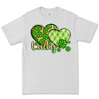 Dove Grey St. Patrick's Lucky hearts Premium Tee - OliviaCreatesArt