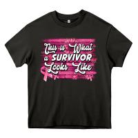 Asphalt this is what a survivor looks like breast cancer awareness Heavy Core Tee - Jasminsmagicworld