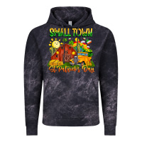 Cloud Black Small Town St Patrick's Day Vintage Hoodie - CowhideDigitalArt