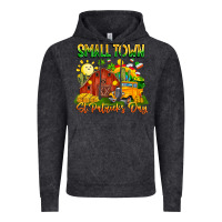 Vintage Black Small Town St Patrick's Day Vintage Hoodie - CowhideDigitalArt