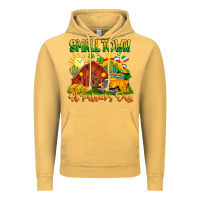 Vintage Mustard Small Town St Patrick's Day Vintage Hoodie - CowhideDigitalArt
